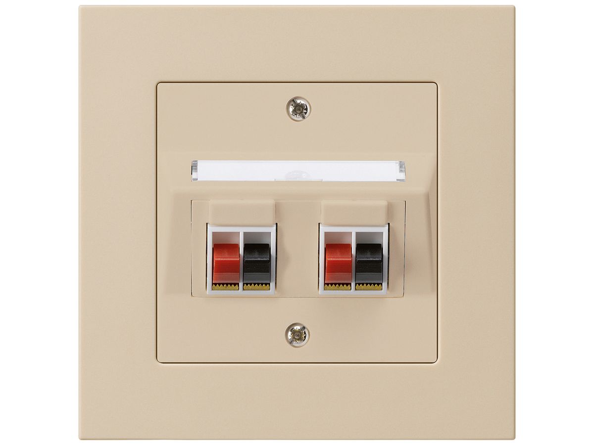 UP-Audiodose kallysto.pro 2-fach beige Klemmanschluss für 2 Lautsprecher