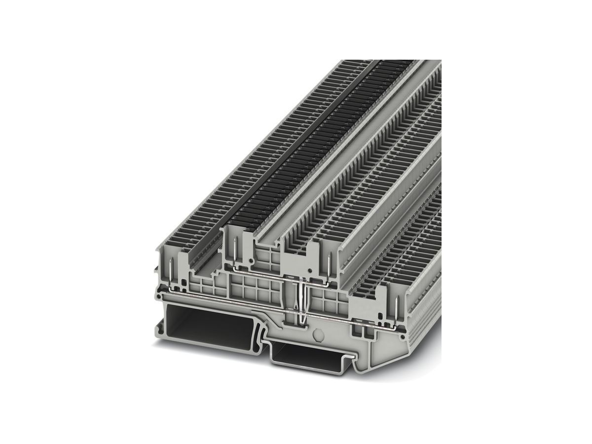 Doppelstockklemme 0.14…1.5mm² grau Steckanschluss PTTB 1.5/S/4P-PV
