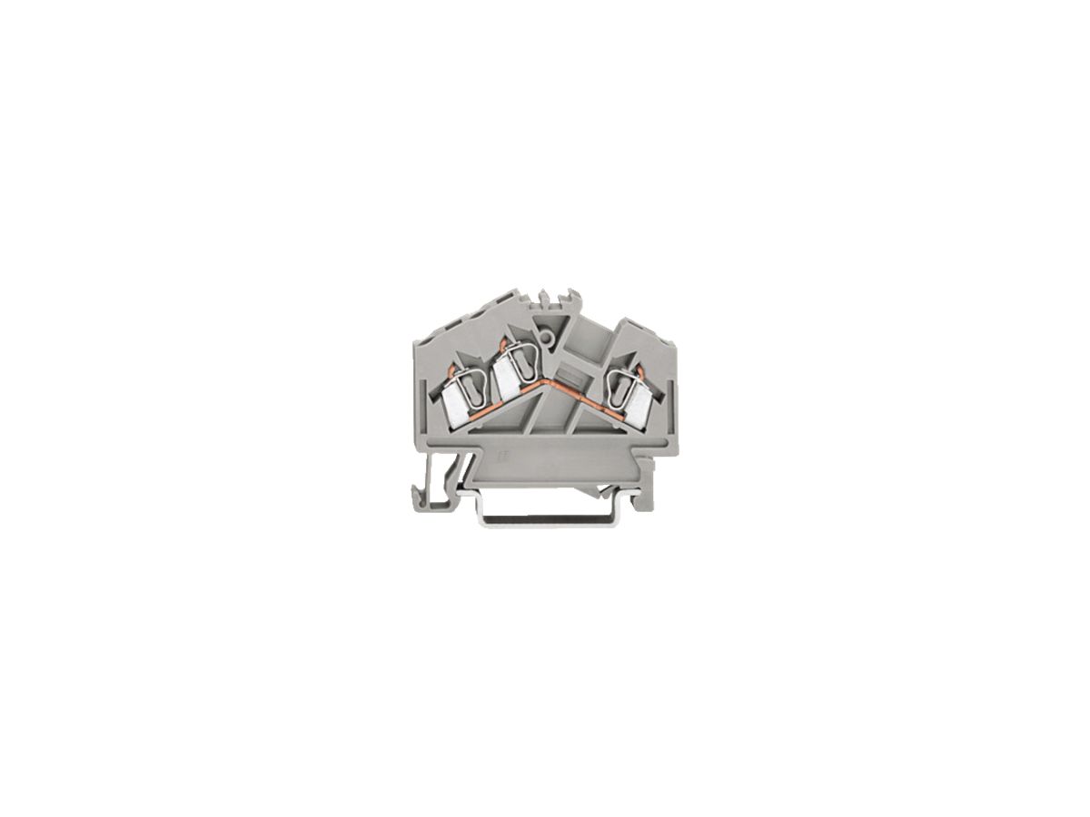 Durchgangsklemme frontverdr. WAGO 2.5mm² grau