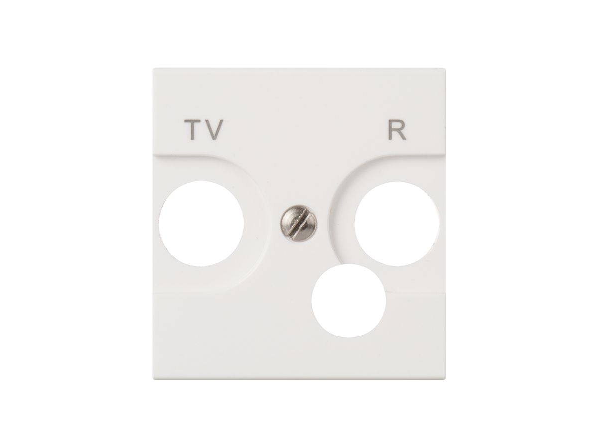 Frontplatte MOS TV/FM weiss 2 Module