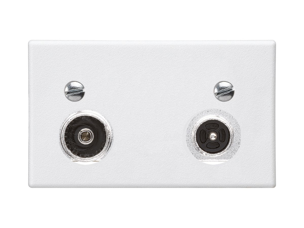 FLF-Antennendose Hager R-TV 4dB 2GHz weiss