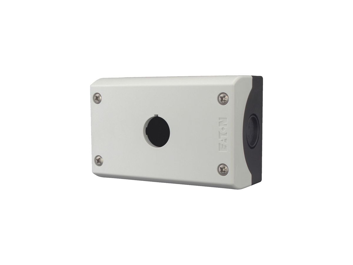 AP-Gehäuse Eaton RMQ M22-I1-AI Ø22.5mm IP67/IP69K grau 120×80×56mm