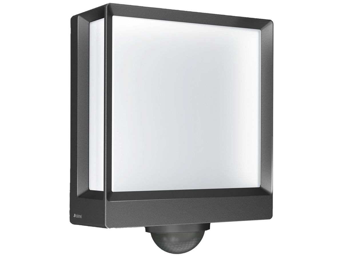 LED-Wandleuchte Steinel L 40 SC 12.9W 1057lm 3000K IP54 mit Sensor anthrazit