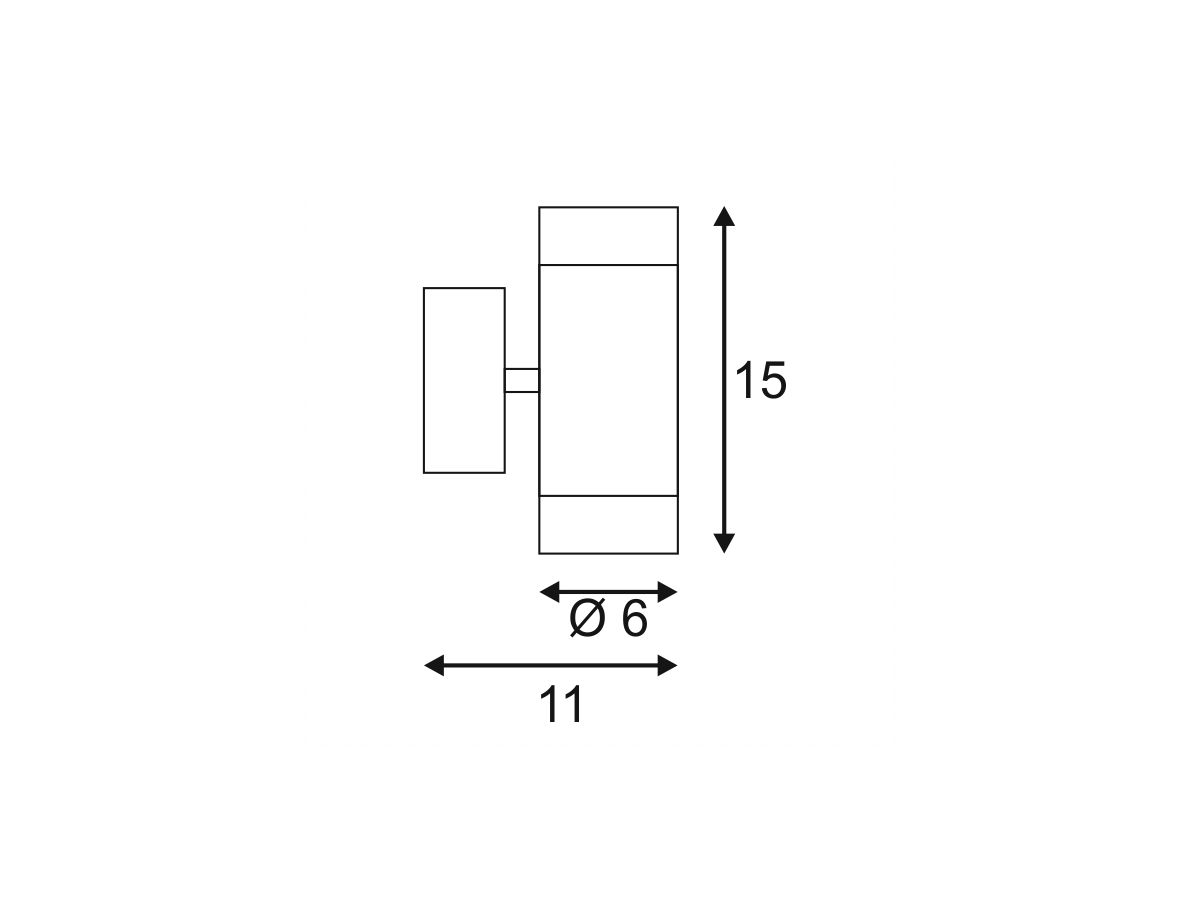 Wandleuchte SLV ASTINA STEEL, 2×GU10 35W IP44 Edelstahl