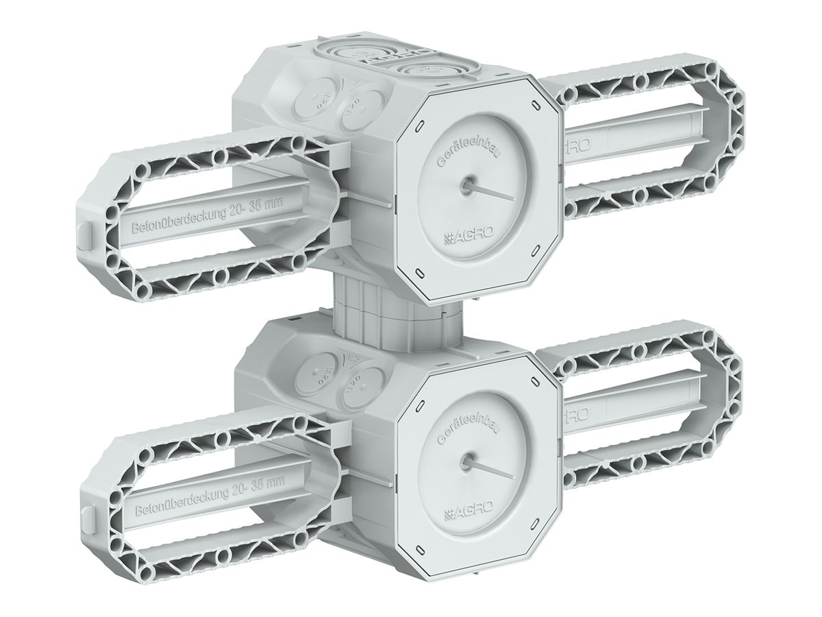 NUP-Einlasskasten AGRO 2×1 Prefix 2.0 für Beton