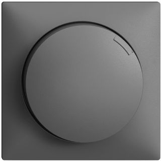 UP-LED-Universal-Drehdimmer EDIZIOdue F, 4…200W/400W/VA dunkelgrau