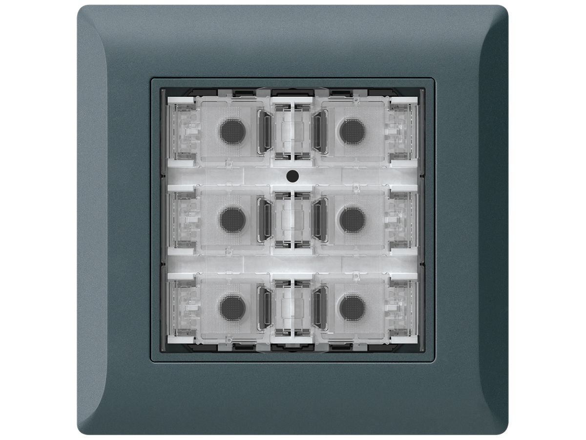 UP-Taster KNX KLI f.6×Tasten 6×Betätigungspunkte LED anthrazit