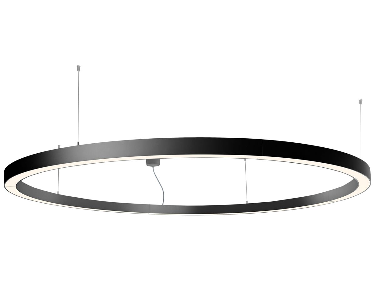 LED-Pendelleuchte Sylvania Nilo 85W 9570lm 840 DALI Ø1200mm schwarz