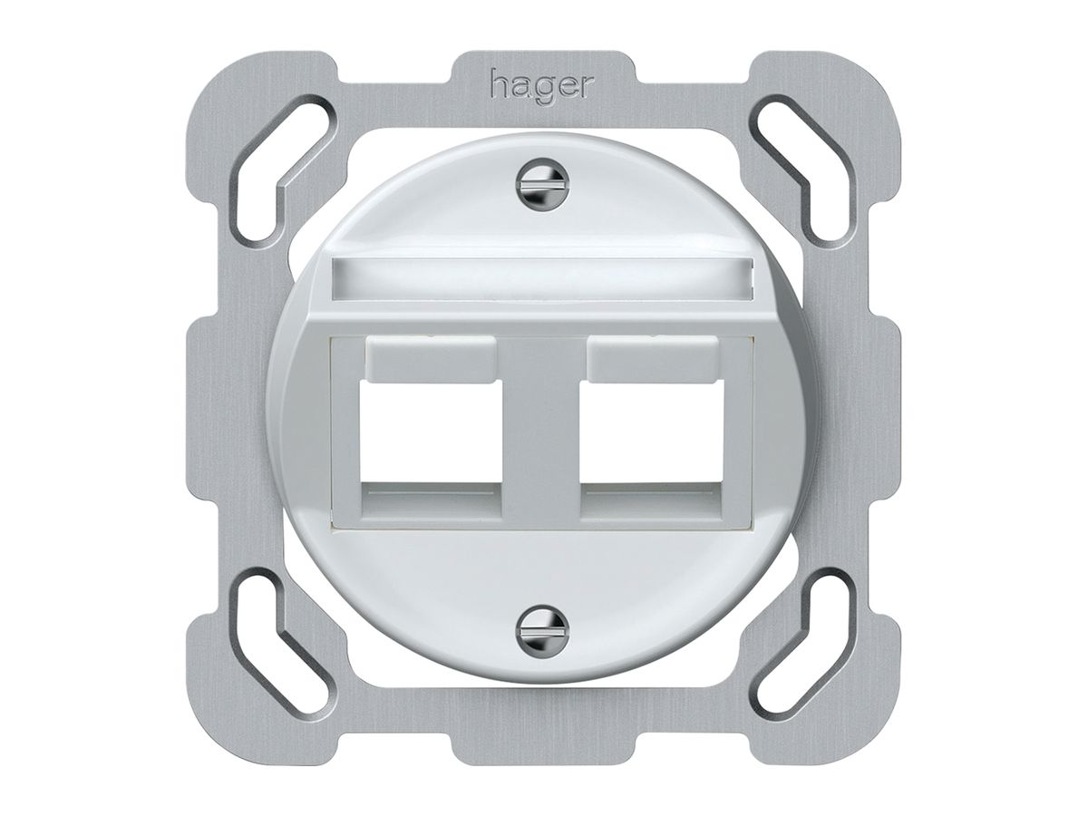 UP-Montageset origin schräg 2×Keystone 77×77mm weiss