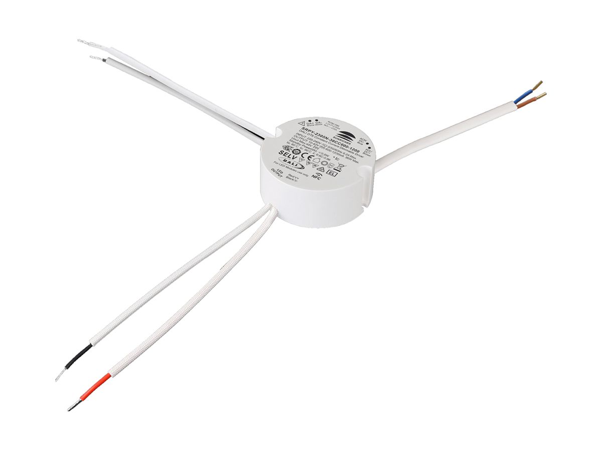 LED-Betriebsgerät SUNRICHER SRPY-2305N-36CC600-1200 6…36W 10…42V 600…1200mA DALI