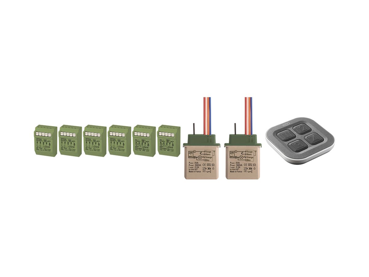 Starter-Kit BASE IMPIANTO mit 4×MVR500ERP, 2×MTR2000ERP, 2×MTV500ER, 1×GALET4TP