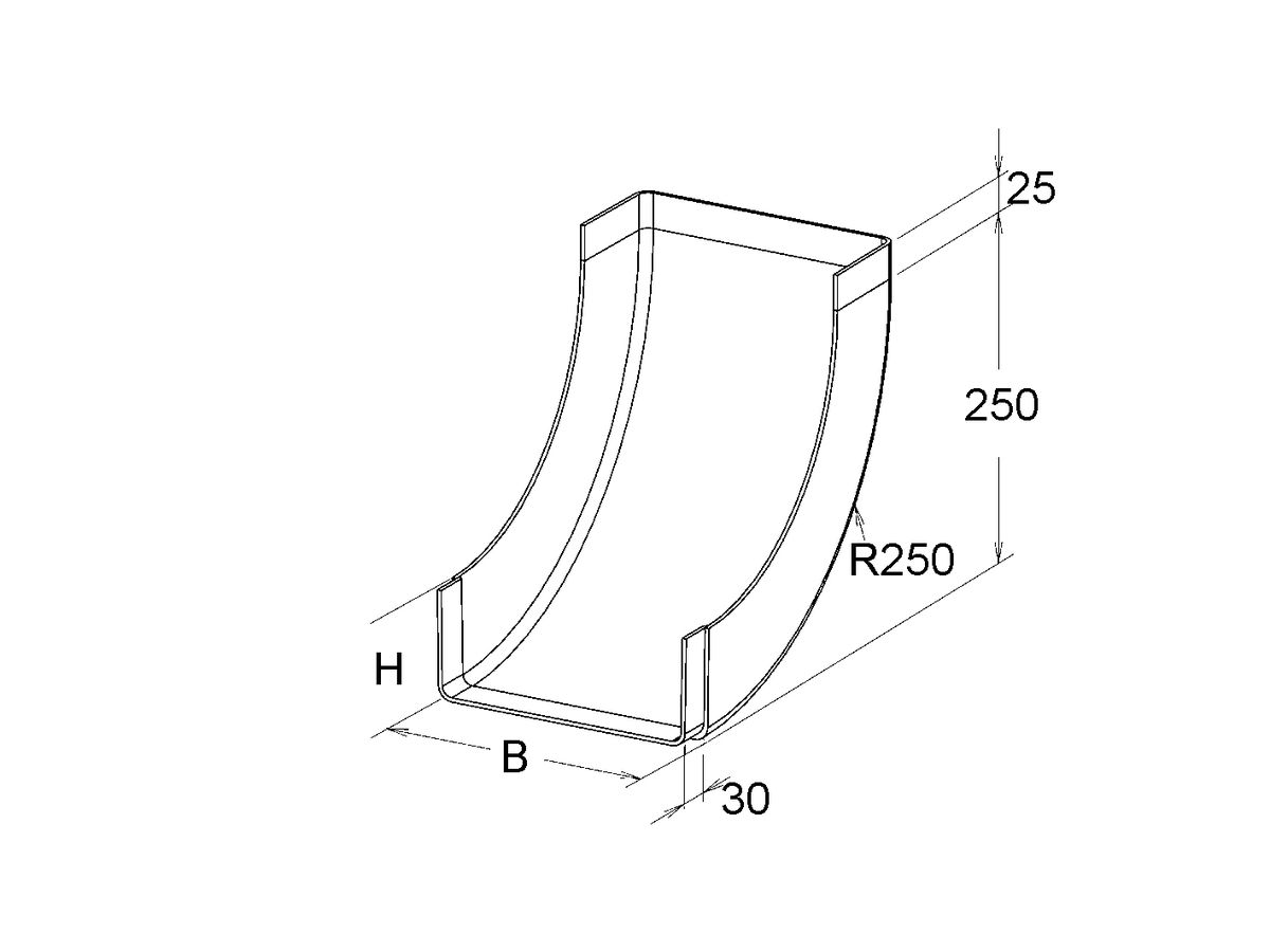 Innenbogen EBO 100×80mm