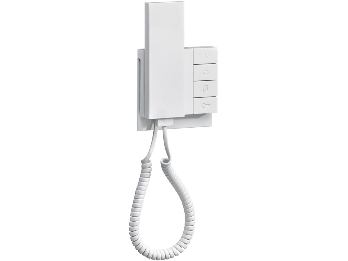 AP-Innenstation Audio Hager elcom.fon mit Hörer, 2-Draht, polarweiss glänzend