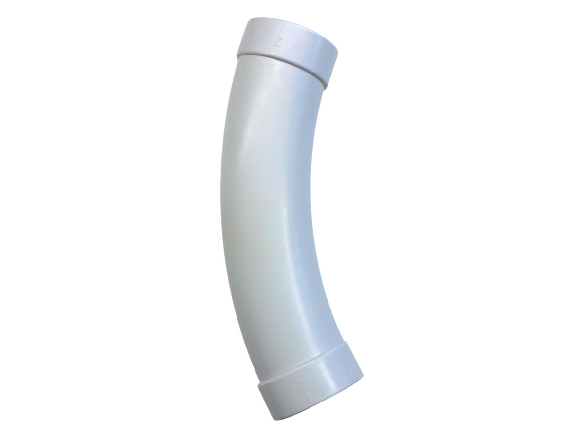 Bogen 45° Sistem Air aus PVC AA Ø58 (2”) weiss