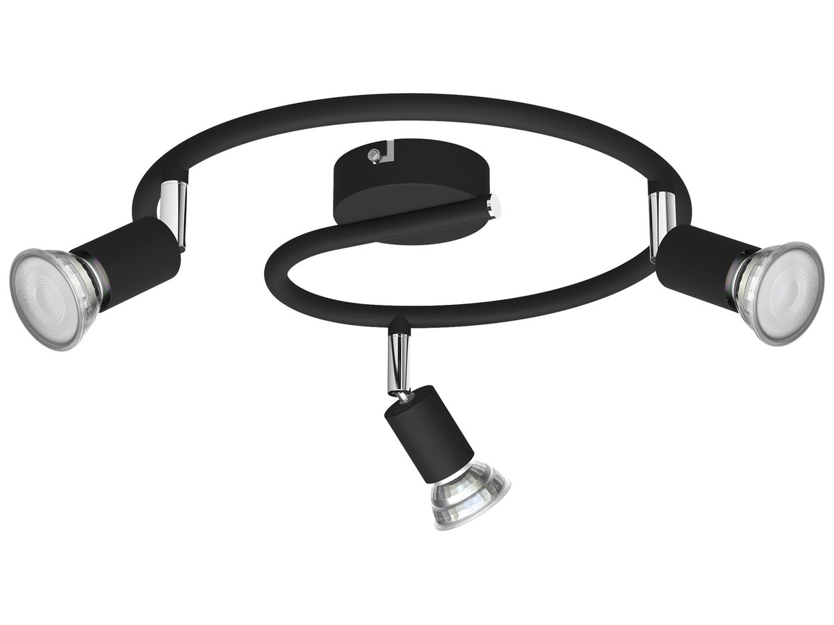 Spot Philips Limbali GU10 3×50W 293×130mm schwarz