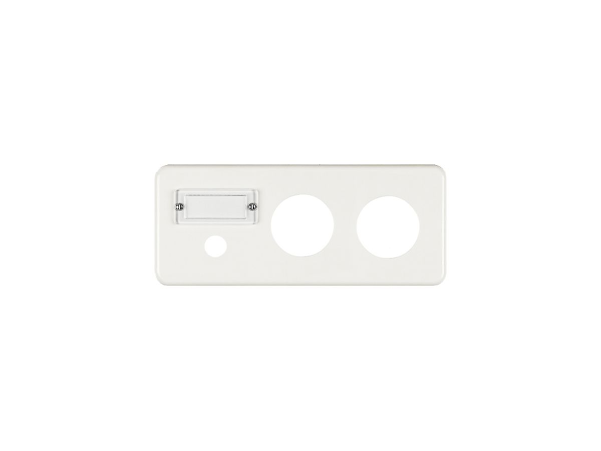 Abdeckplatte FH 3×1 15+2×43mm horiz. weiss