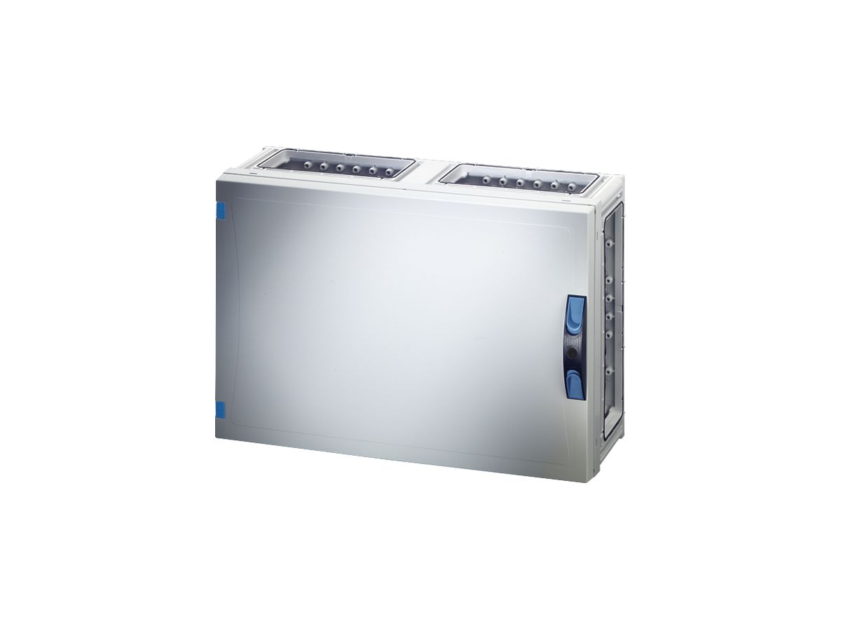 Apparategehäuse Hensel FP 0450 grau leer mit Türe offen 540×360×186mm