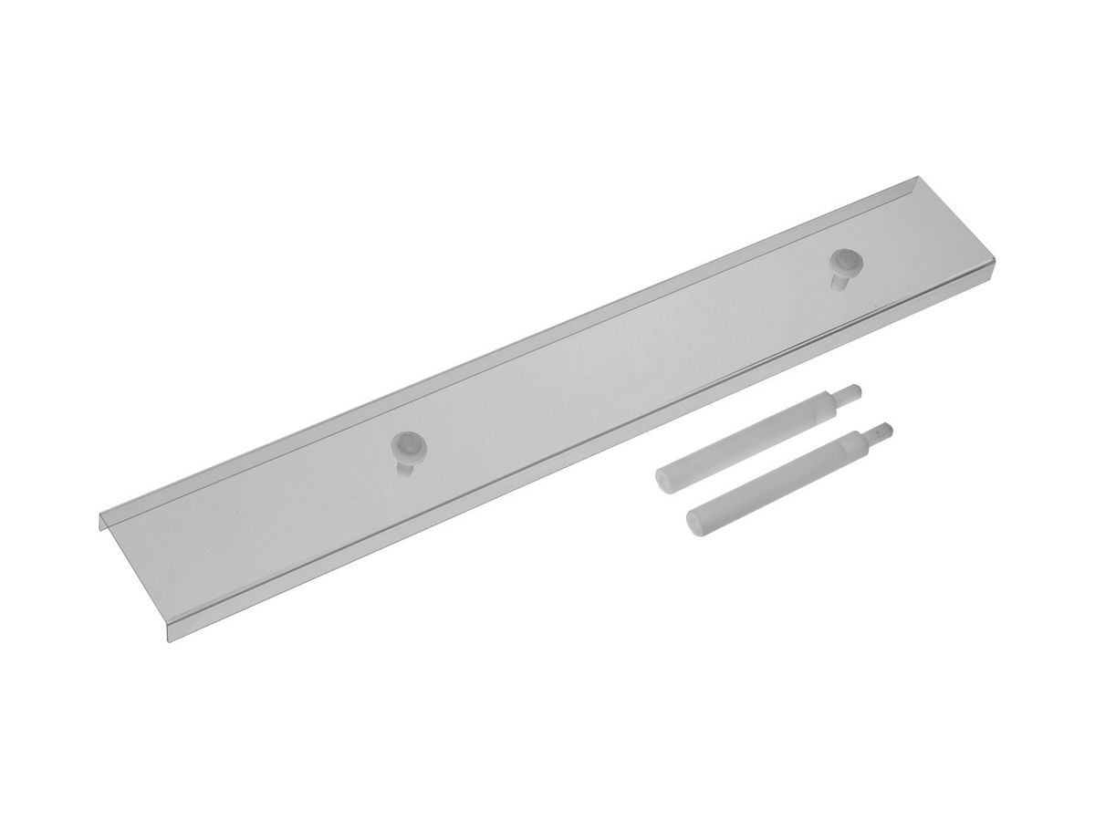 Abdeckung Hager Einbautiefe 150mm DIN00 für Sammelschiene 100/185mm grau RAL7035