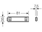 Profilschiene Hensel KGTS 01 Hutprofil 35mm, für KG 9001