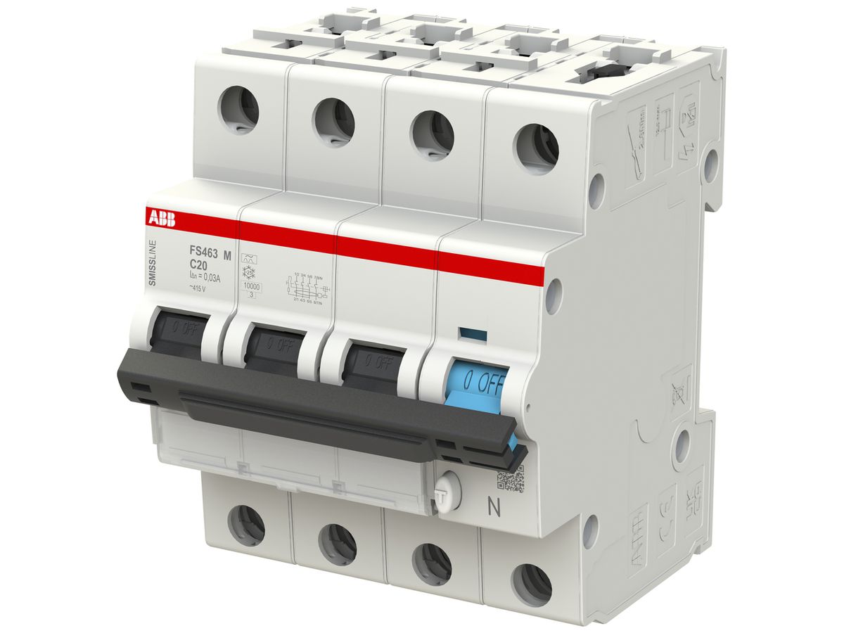 FI/LS-Schalter ABB FS463M SMISSLINE CL C-20A/30mA 3LN 10kA Typ A