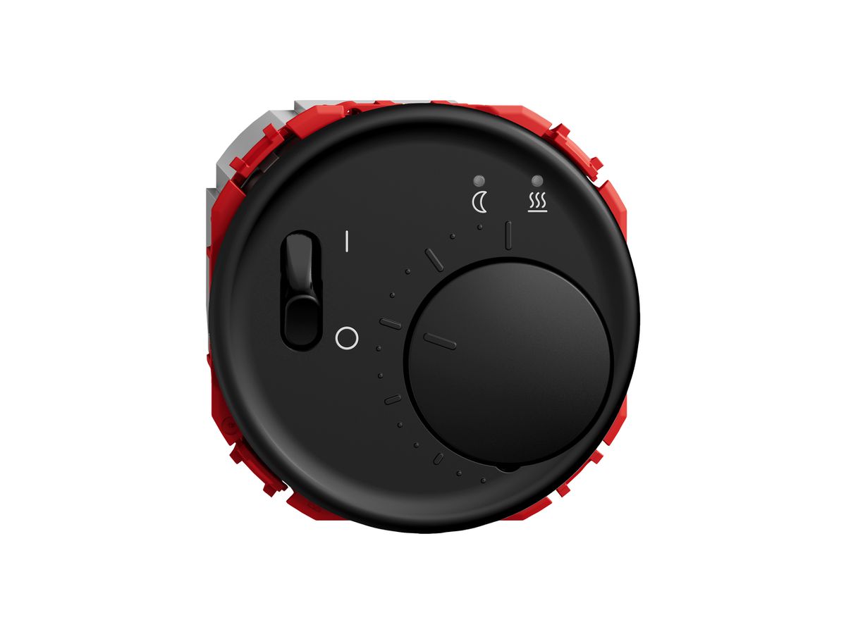 Raumthermostat STANDARDdue SNAPFIX® m.Temperaturbegr.f.Bodenheizungen sz