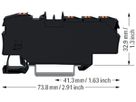 Durchgangsklemme WAGO Contact TOPJOB S 1×6/6×1.5mm² Ex e II schwarz