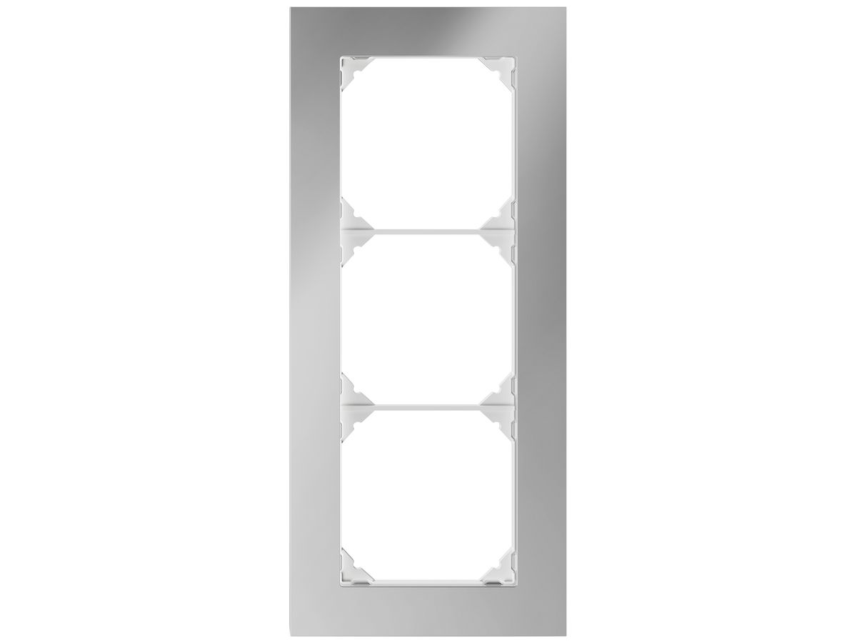 UP-Abdeckrahmen EDIZIO.liv prestige SNAPFIX® 3×1/1×3 214×94mm Cr-po