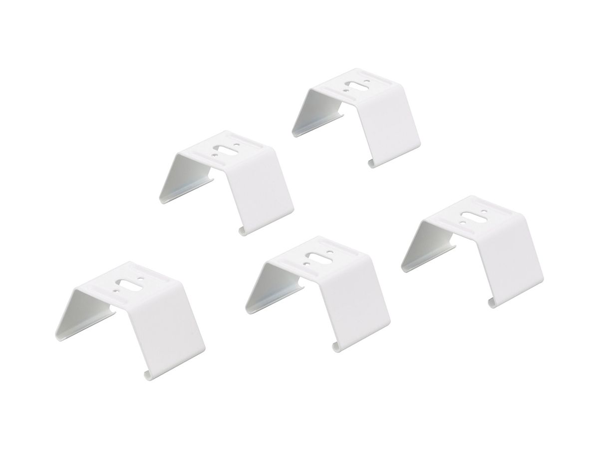 Abhängehalterung CoreLine 40×67×37mm Stahl weiss Seilabhängung 5 Stk