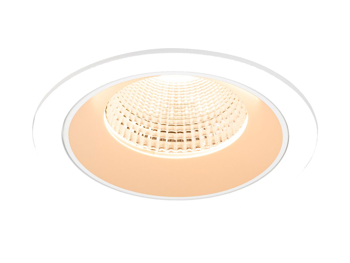 EB-LED-Deckenleuchte SLV NUMINOS L 17W 2400lm 2700K WB DALI DIM Ø130×85mm ws