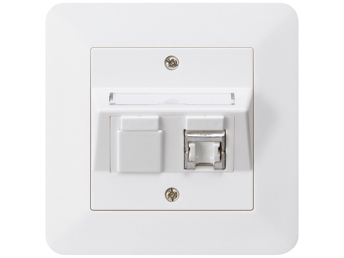 UP-Dose kallysto.trend C Kat.6 1RJ45/s weiss