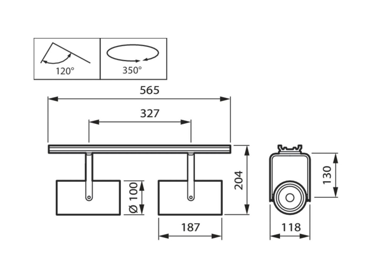 LED-Spot Philips ST321Y für CoreLine, 62W, 930, 7700lm, 24° weiss
