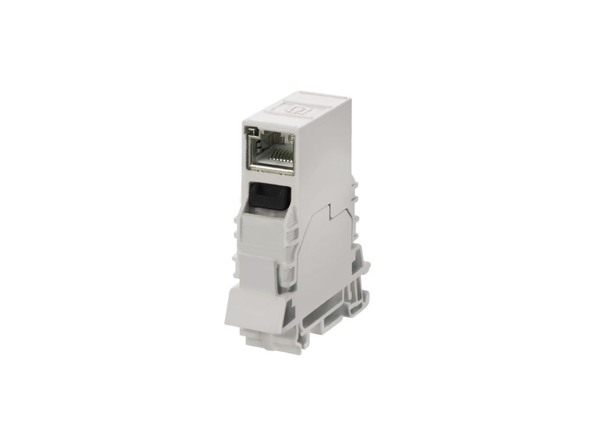 Tragschienen-Outlet RJ45 Weidmüller Kupplung, IP20