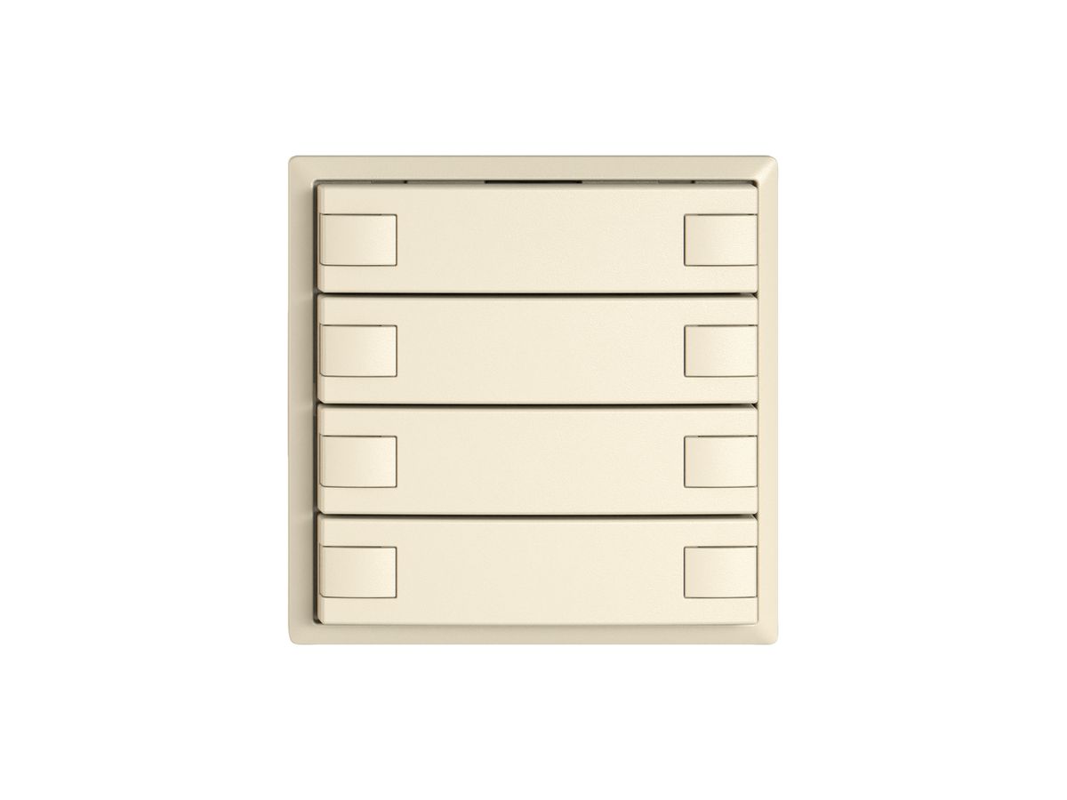 KNX-Taster RGB EDIZIO.liv SNAPFIX® Temperaturfüh.o.LED 8×Taste 1-Tbed.cr
