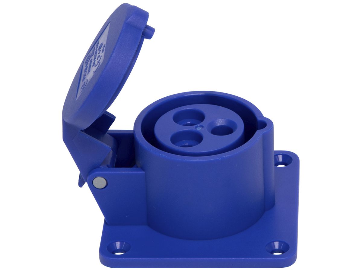EB-Steckdose Brennenstuhl CEE 16A 2L+PE 230V 6h blau 75×75mm IP44