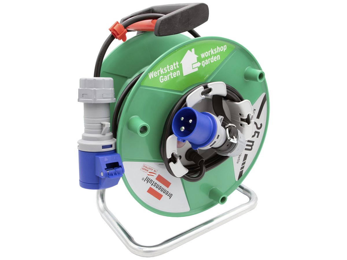 Kabelrolle Garant G CEE 290 Ø290mm 1×CEE16/3L IP44 25m H05VV-F 3×1.5mm² sz