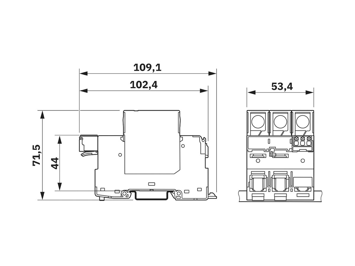 Überspannungsableiter PX VAL-SPP-T2-335-3+0-UT-R TN-S 3L 240V 315A 80A 3TE