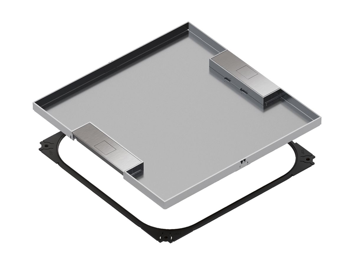 Edelstahlkassette Hager Q16 OT LE 320×320mm rostfreier Stahl