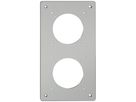 Montageplatte ELEMENT SNAPFIX® 2×1 vertikal 125×225mm Aluminium