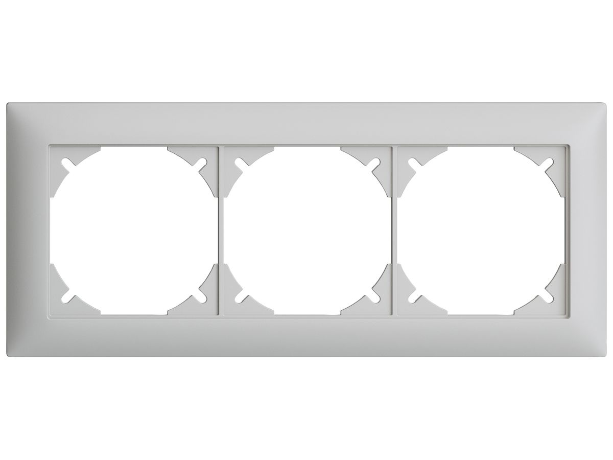 UP-Kopfzeile EDIZIOdue SNAPFIX® 1×3 horizontal 197×77mm hellgrau