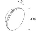 LED-Wandleuchte SLV D-RING S 7.5W 790lm 827/830 IP65 DIM indirekt Ø160mm weiss