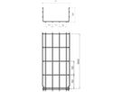 Gitterkanal Bettermann 105×600×3000mm galvanisch verzinkt