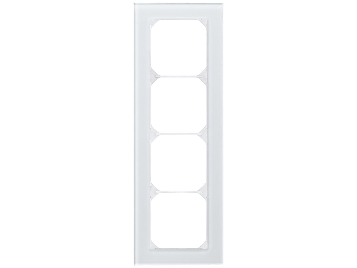 Abdeckrahmen KAL.art 4×1 274×94mm Glas weiss