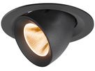 LED-Downlight SLV NUMINOS GIMBLE M 12W 1700lm 2700K NB DALI Ø135×95 schwarz