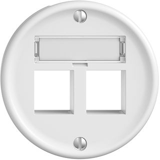 Montageset Sdue, Geradeauslass für 2×Keystone weiss