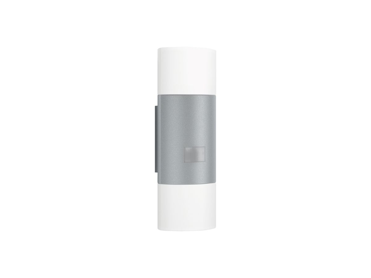 LED-Wandleuchte Steinel L 910 PIR 11W 755lm 3000K IP44 silber