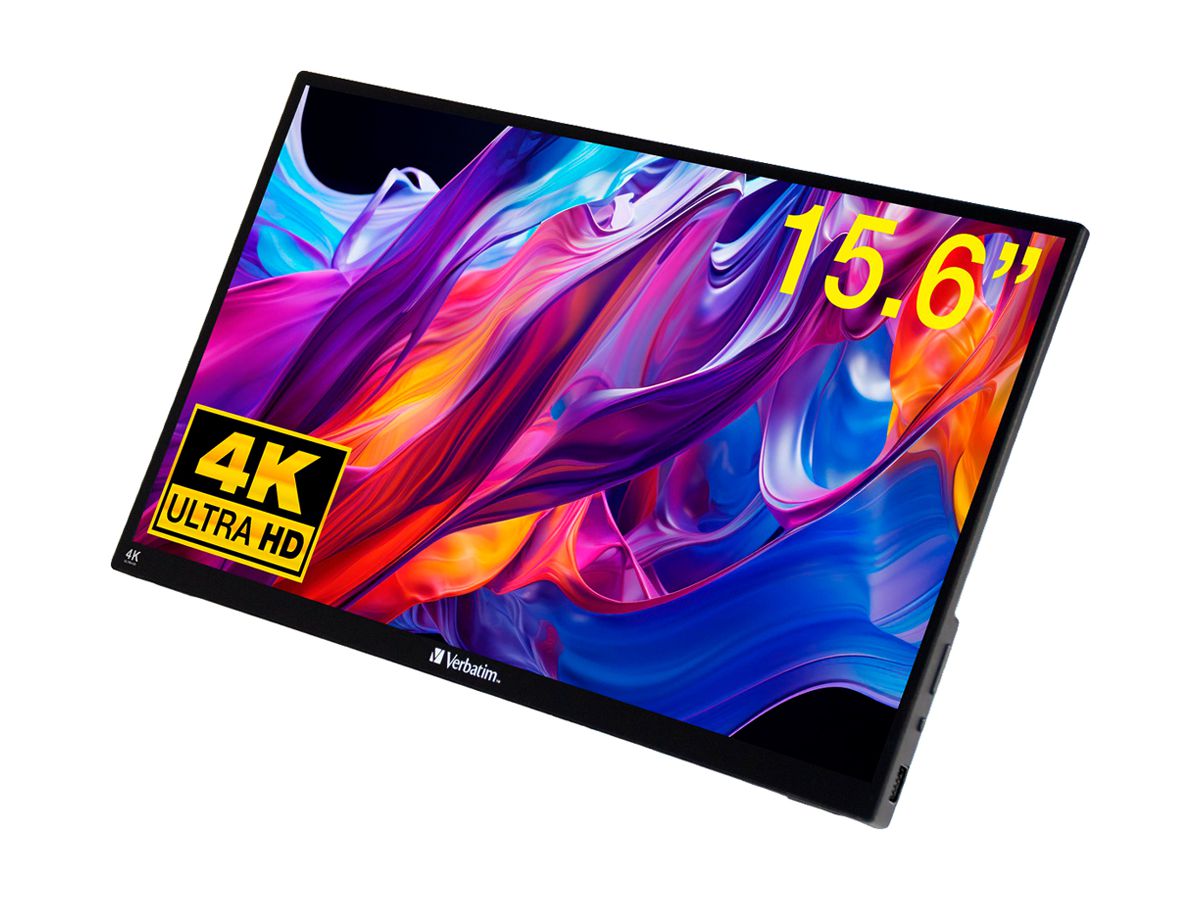 Bildschirm Verbatim 15.6" IPS 4K UHD 3840×2160px Touchscreen schwarz