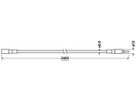 Verlängerungskabel LEDVANCE TWIST LOCK für PL 1200 2-polig 2400mm Silber