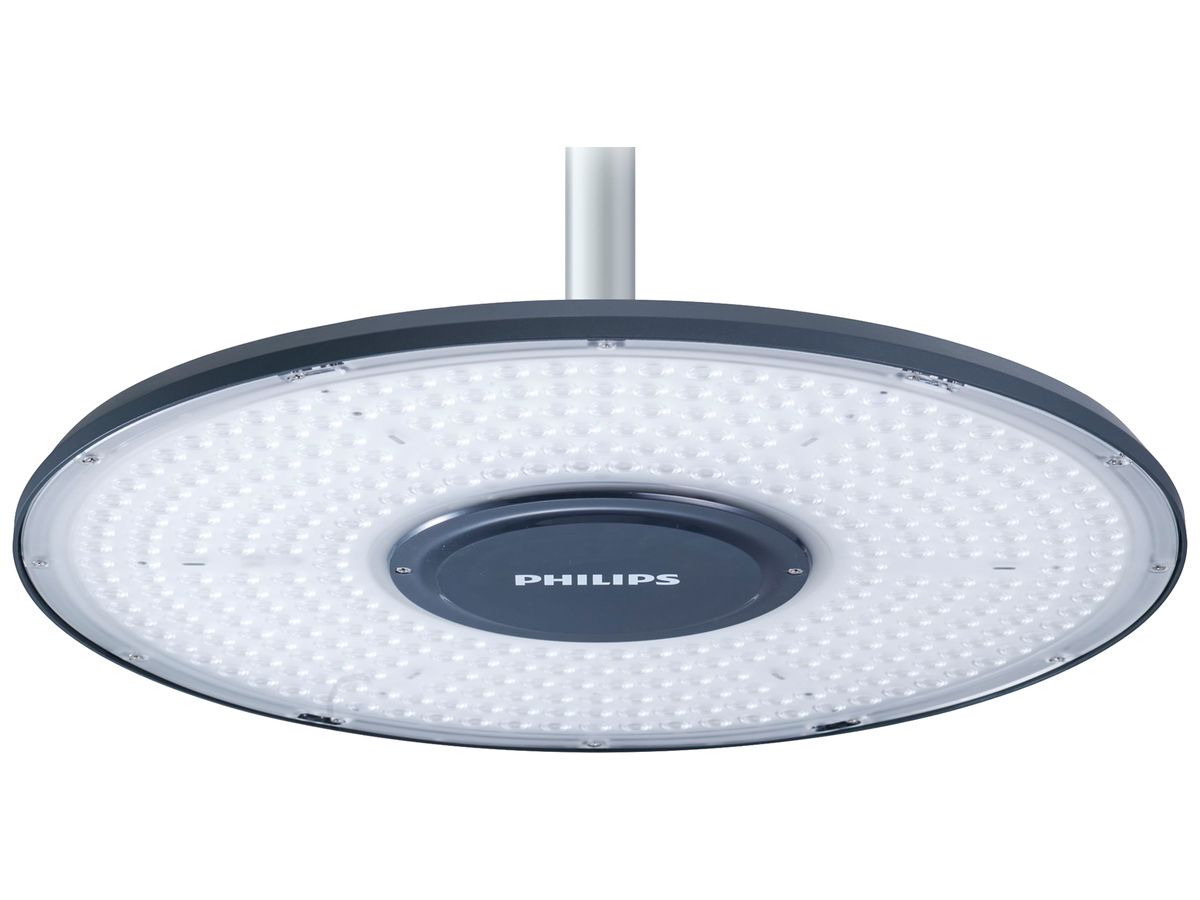 LED-Hallenstrahler Philips CoreLine 155W 30000lm 4000K IP66 WB Ø430 grau