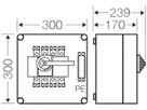 Lastschaltergehäuse Hensel Mi, 160A, 4-polig+PE