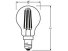 LED-Lampe STAR+ CLASSIC P Act&RelFIL 40 E14 4W 827/840